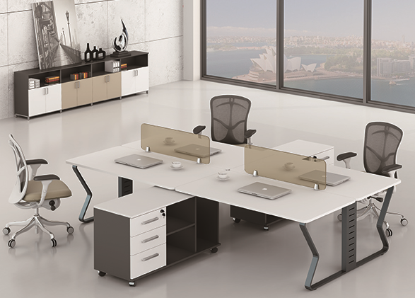 Latest New design office 4 person workstation 89-WG2814