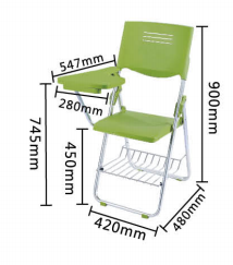 A233+05+06 Traing Chair with Board and Metal book basket