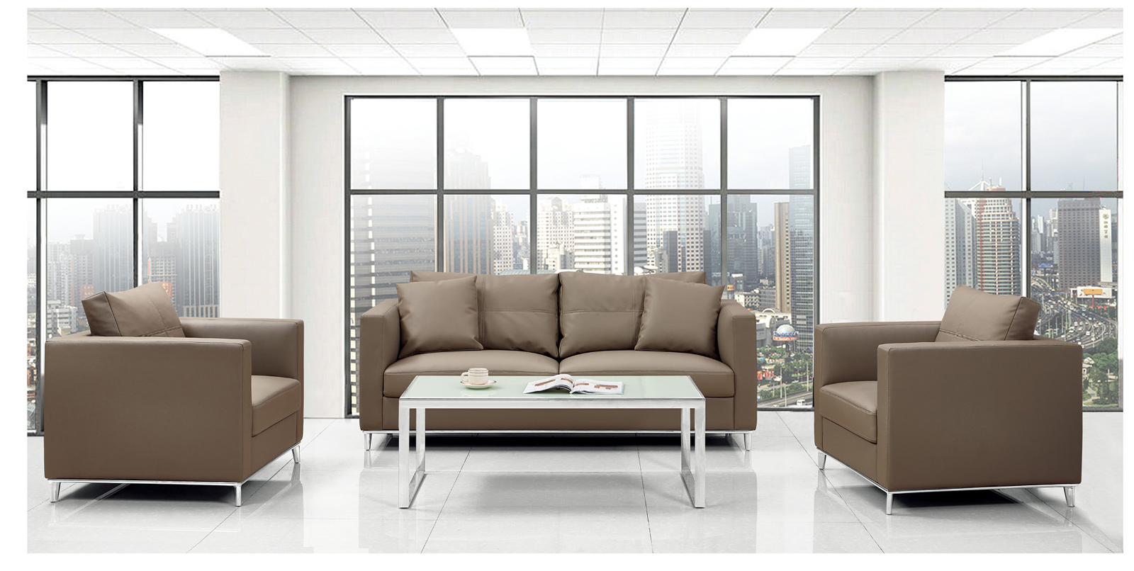 北欧风格 简单款办公沙发  SF425